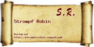 Strompf Robin névjegykártya